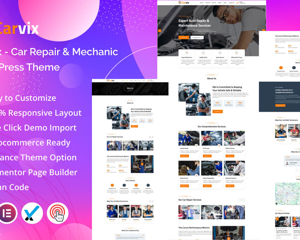 Car Repair And Mechanic WordPress Theme